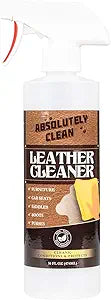 Amazing Leather Cleaner/Deodorizer | Powerful, Natural Enzyme Cleaner | USA Made | Great for Leather & Vinyl, Furniture, Boots, Purses, Clothing & More Removes Stains Spray & Wipe (16oz)