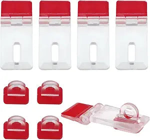 4PCS Self Adhesive Acrylic Latch Buckles Transparent Latches Suitable for Small Cabinet Drawers Jewellery Box DIY Crafts
