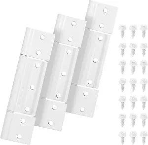 3Pack Storm Door Hinge Replacement,1/8 inch Grooved Center