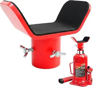 Bottle Jack Adapter for 2-12 Ton Bottle Jacks, 1.65" Inner Diameter, Red