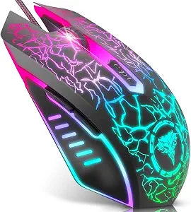 BENGOO Gaming Mouse Wired with RGB Backlit, Ergonomic PC Computer Mice