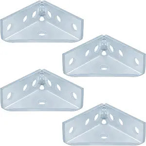 4 Pcs 90 Degree Gusset Fitting for 1-5/8" Strut Channel,Strut Corner Brace