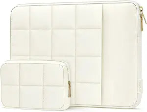 MOSISO Laptop Case 16 inch, 15-15.6 inch Puffy Laptop Sleeve, Sand