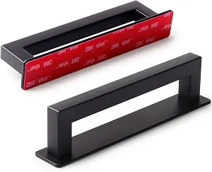 RVPEKUPE Adhesive Cabinet Handles, Matte Black, 6", 2-Pack