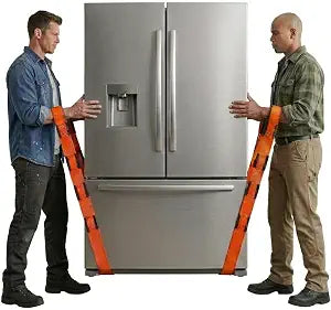 Forearm Forklift Furniture Moving Straps 2-Person Lifting Strap for Moving Furniture, Appliances, Heavy Duty Carrying for Heavy Objects up to 800 lbs, Orange