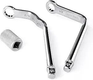 DURATECH Pro Distributor Clamp Wrench Set, SAE, 2-Piece, 1/2" & 9/16"