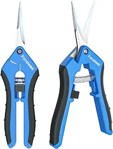 Fondwell 6.5" Small Pruning Shears for Gardening, Plant Trimming Scissors