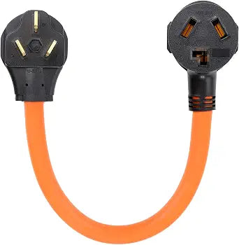 NEMA 10-50P Male to 10-30R Female Dryer Adapter Plug 1.5FT