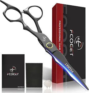 Professional Hair Cutting Scissors, High-End Japanese 440C Stainless Steel Hair Cutting Shears with Sharp Edge Blades, 6.8 inch Hair Scissors, Right Hand Scissors for Salon, Home, Pet