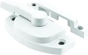Prime-Line Vinyl Window Sash Lock, 2-1/16 in. Hole Centers, White (1 Set)
