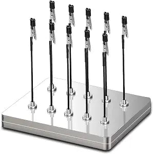 Magnetic Helping Hands, 10 Crocodile Clips, for Soldering & Model Painting
