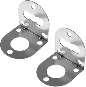 2PCS Stainless Steel Faucet Wall Mount Bracket Water Purifier Faucet Mounting Plate Universal Fit for Tile Marble Glass and Smooth Surface Installation