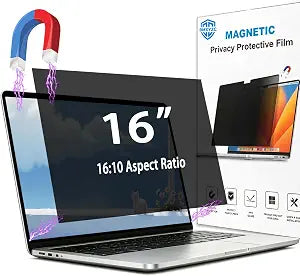 Magnetic Laptop Privacy Screen 16 inch 16:10, 26 Anti Peeping