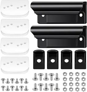 Shed Door Tune Up Full Kit Metal Door Glides Kit Compatible with Arrow ShelterLogic Shed Replace#: Dk100-AIncludes 2 Door Handles, 4 Lower Door Guides 4 Door Slides Screws and Nuts