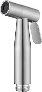 Bidet Sprayer Head Stainless Steel, Handheld Bidet Sprayer for Toilet with Adjustable Water Pressure Control for Bathroom & Baby Diaper & Postpartum