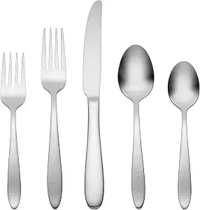 Oneida Mooncrest Satin 20-Piece 18/0 Silverware Set for 4, Flatware