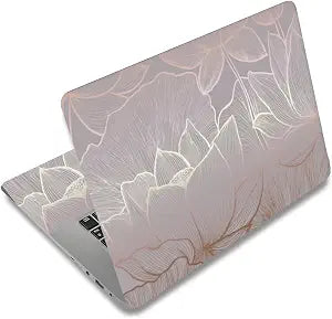 SUPERDANT Laptop Skin Sticker Lines Lotus Laptop Notebook Decals Flowers