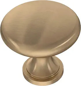 Franklin Brass (10-Pack) Champagne Bronze Cabinet Knobs for Dressers, Drawers, Kitchen Cabinet Door, Vanity, Furniture, Closet Knobs, 1-3/16 Inch Round | Mushroom