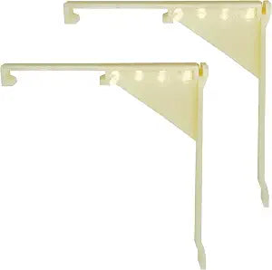 2 pcs Champion Vertical Blind Valance Clip 810510 Hanger Bracket for 3-1/2 in Smooth Valances, Alabaster Material