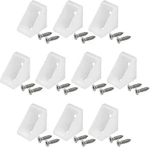 30 Pcs Plastic Corner Braces Nylon Shelf Bracket