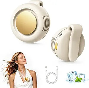 Clip On Fan, Portable Silent Mini Bladeless Personal Fan