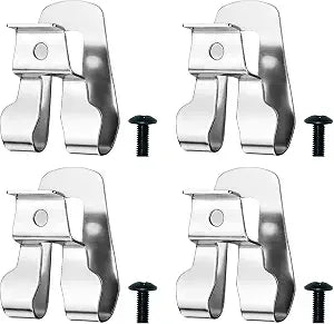 4PCS Belt Clip for Ryobi, Belt Hook with Screw for Ryobi and Ridgid 18 Volt Tools 633586002, 304 Stainless Steel Tool Belt Clip,Replacement Drill Belt Clip Hook for Ryobi Makita Dewalt