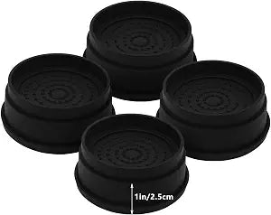 4 Sets Furniture Risers 1 inch Black Bed Risers, Heavy Duty Round