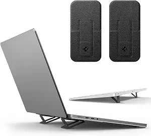 Spigen Slim Fold Adhesive Laptop Stand 2 Piece Foldable Portable