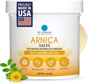 Dr. Robaina Arnica Salve – Fast-Absorbing Balm with Concentrated Arnica Extract | Natural, Non-Greasy Ointment for Skin Comfort | 2 oz