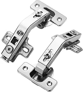 Chibery 2 Pack 1 Pairs 135 Lazy Susan Hinge, Full Overlay Concealed for Corner Kitchen Cabinet Replacement Hardware, Cupboard Folded, Folden Door