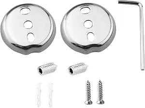 Towel Bar Replacement Parts, 1.51/0.8 Inch Stainless Steel Screw Kit, Silver, with Screw Wrench Modern Bathroom Towel Rack for Home Decor and Hardware