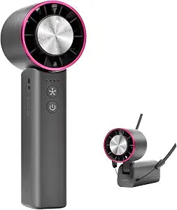 Portable Handheld Fan with Cooling Plate, Foldable, Rechargeable