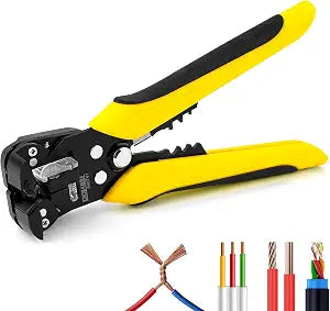 DOWELL Self Adjusting Wire Stripper 10-24 AWG, 3-in-1 Multifunctional Tool
