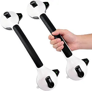 Suction Grab Bars for Shower, 16.8 Inch Bathroom Safety Handle 2 Pack