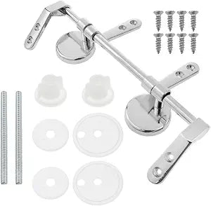 Lovelysp Zinc Alloy Adjustable Toilet Seat Hinges 1Sets
