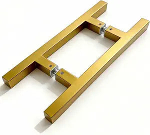 NovaNectar 12in Square Ladder Shower Door Pull Handle, Gold