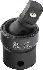 SUNEX TOOLS 2300, 1/2" Drive, Universal Impact Joint, Cr-Mo Steel, Radius Corner Design, Flexible, Meets ANSI Standards