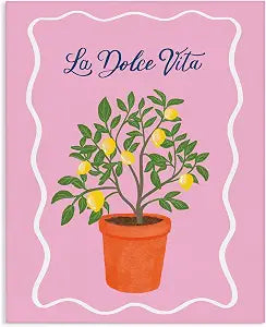 Dolce Vita Lemon Tree Kitchen, 16 x 20 Inch Canvas Wall Art