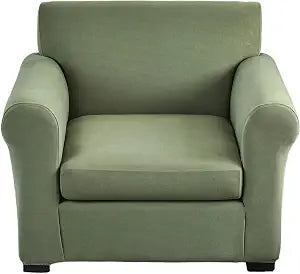 Sofa Cover Armchair Slipcover Chair Cover 2-Piece Couch Slipcover with Arms