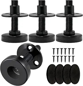 Heavy Duty Leveling Feet 4 Pack-1320 lbs Capacity, 3/8"-16 Thread Adjustable Furniture Levelers with 1" Height Adjustment, Furniture Feet for Table, Cabinet, Workbench, Appliance Stabilization