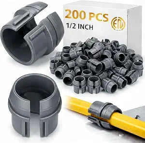 Copkim 200 Pcs 1/2'' Non-metallic Cable Connectors Nm Wire Fixing Buckle