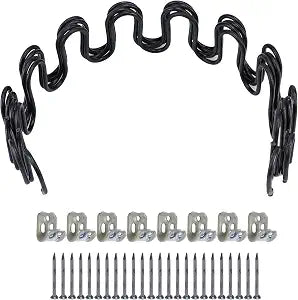 Antrader 16in Couch Spring Repair Kit,Upholstery Spring Clips for Furniture