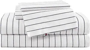 Tommy Hilfiger - Twin Size Sheet Set with Fitted Sheet & Pillowcase