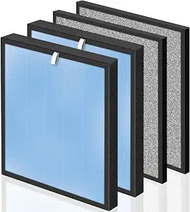 APPLIANCEMATES HSP001 Filter Replacements for Hathaspace Air Purifier HSP001, 4-in-2 Efficient Filter, 2+2 Combo Pack