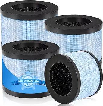 4 Pack MK06 MK01 Replacement Filter for AROEVE MK01 MK06 Air Purifier