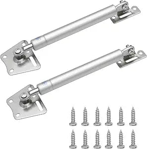 2 Pack 100N/22LBS Drop Down Gas Struts for Downward Flap lid Slowly Down,Spring Hinge, Downturn Door Buffer Retractable Cabinet Door Metal Head Gas Spring Support