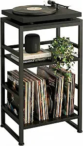 3-Tier Record Player Stand, 28" H