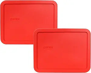 Pyrex 7212-PC 11-Cup Red Replacement Lid (2-Pack) - Made in USA