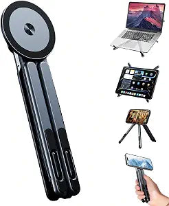 Pocket-Size Laptop Stand for Desk, Magnetic Phone Tablet Holder