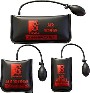 Air Wedge Bag Pump, 350 LB Load, Leveling Kit, 3-Pcs Air Shim S/M/L